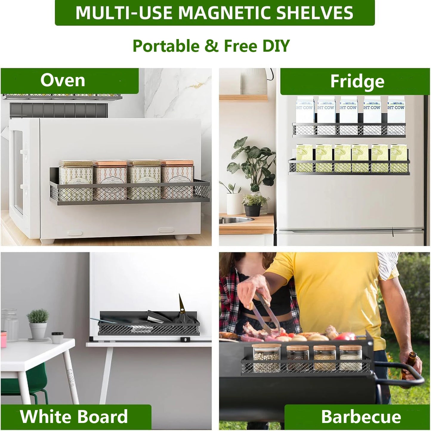 Magnetic Fridge Shelf Organizer