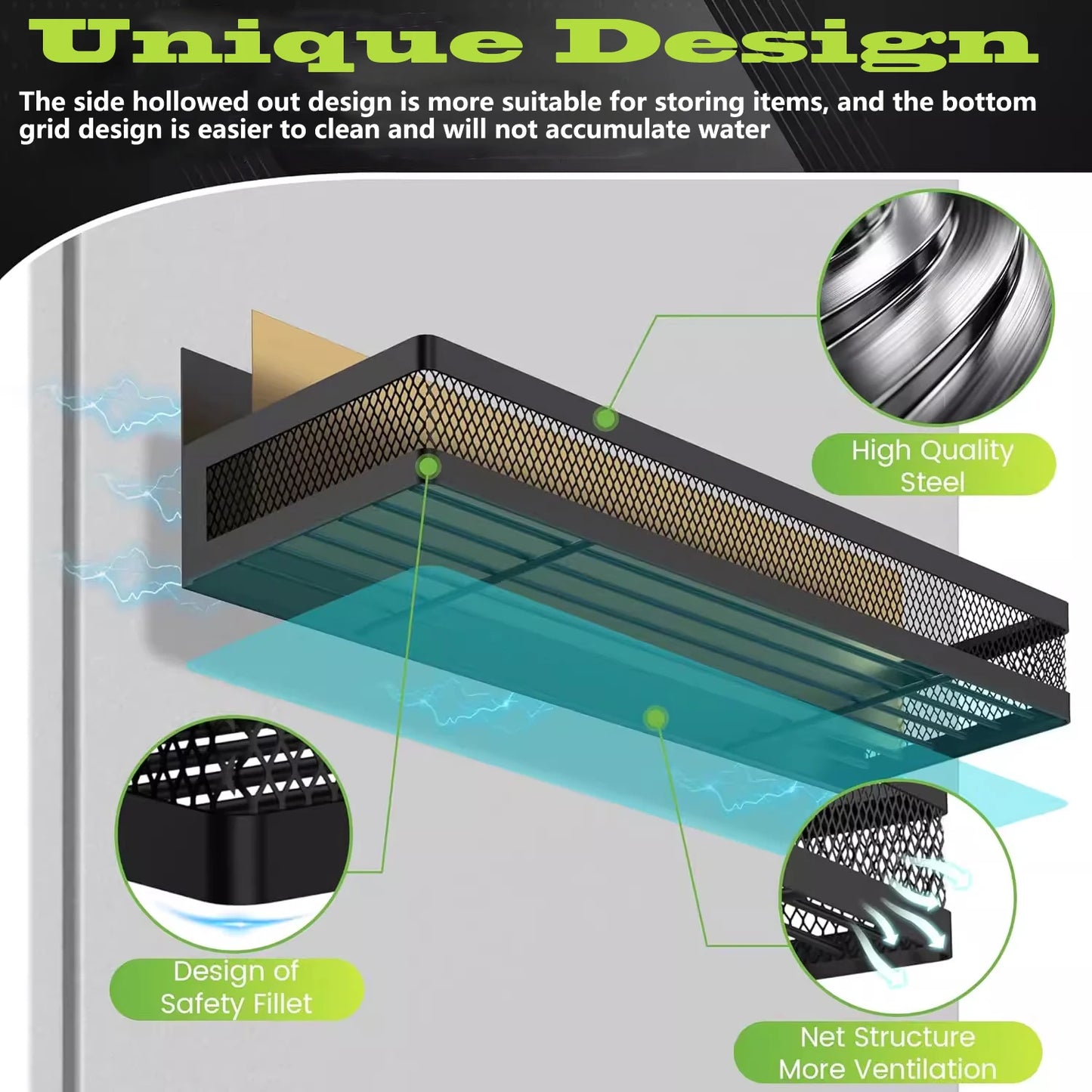 Magnetic Fridge Shelf Organizer