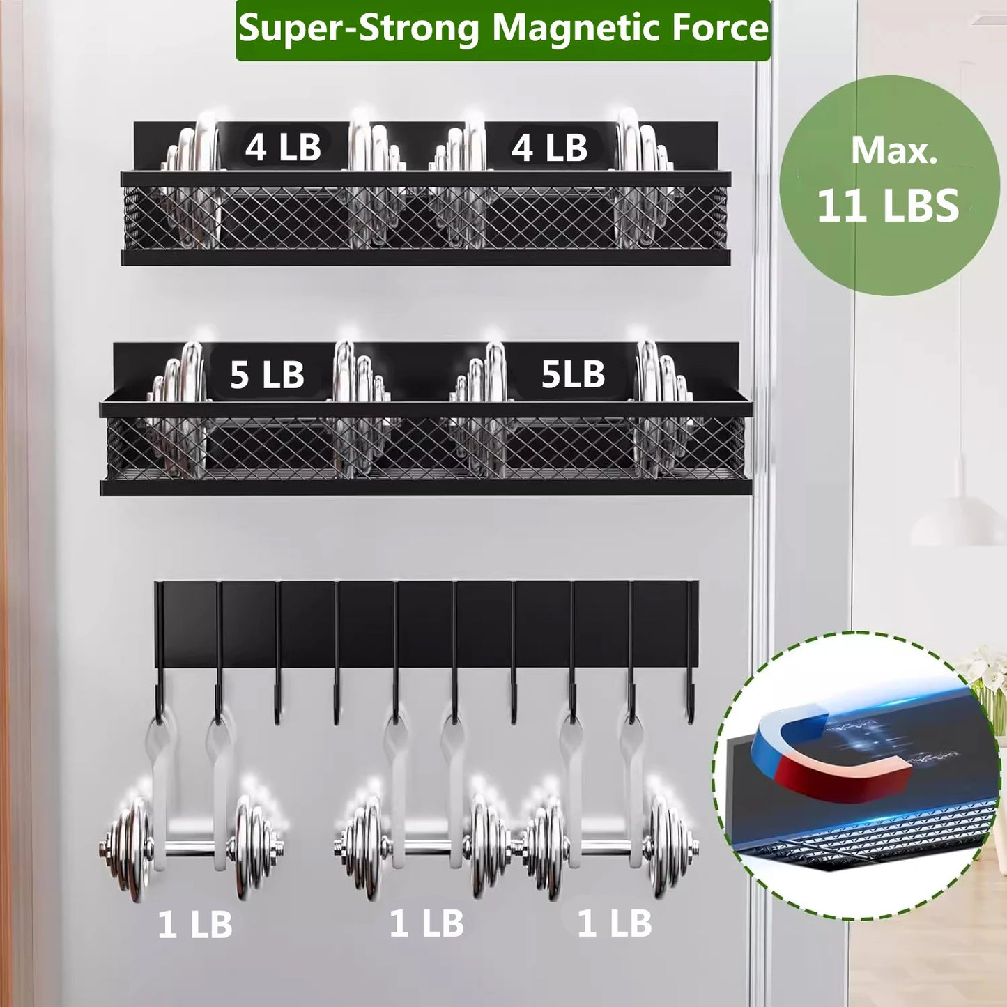 Magnetic Fridge Shelf Organizer